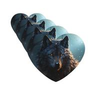 4 Pcs Car Air Fresheners Hanging Fragrance Scented Cards for SUV Fantasy Wolf Car Aromatherapy Tablets Auto Interior Mirror Pendant for Bedroom Wardrobe Shoe Cabinet