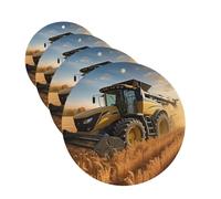 4 Pcs Car Air Fresheners Hanging Fragrance Scented Cards for SUV Farm Tractor Harvest Car Aromatherapy Tablets Auto Interior Mirror Pendant for Bedroom Wardrobe Shoe Cabinet