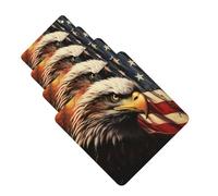 4 Pcs Car Air Fresheners Hanging Fragrance Scented Cards for SUV Flag and Eagle Car Aromatherapy Tablets Auto Interior Mirror Pendant for Bedroom Wardrobe Shoe Cabinet
