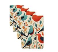 4 Pcs Car Air Fresheners Hanging Fragrance Scented Cards for SUV Flock of Birds Car Aromatherapy Tablets Auto Interior Mirror Pendant for Bedroom Wardrobe Shoe Cabinet