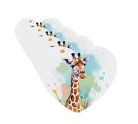 4 Pcs Car Air Fresheners Hanging Fragrance Scented Cards for SUV Giraffe art illustration Car Aromatherapy Tablets Auto Interior Mirror Pendant for Bedroom Wardrobe Shoe Cabinet