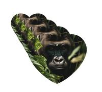 4 Pcs Car Air Fresheners Hanging Fragrance Scented Cards for SUV Gorilla Landscape Car Aromatherapy Tablets Auto Interior Mirror Pendant for Bedroom Wardrobe Shoe Cabinet