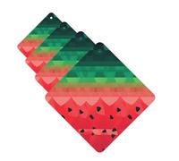 4 Pcs Car Air Fresheners Hanging Fragrance Scented Cards for SUV Gradient Watermelon Car Aromatherapy Tablets Auto Interior Mirror Pendant for Bedroom Wardrobe Shoe Cabinet