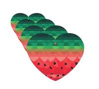 4 Pcs Car Air Fresheners Hanging Fragrance Scented Cards for SUV Gradient Watermelon Car Aromatherapy Tablets Auto Interior Mirror Pendant for Bedroom Wardrobe Shoe Cabinet