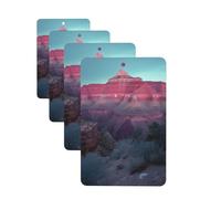 4 Pcs Car Air Fresheners Hanging Fragrance Scented Cards for SUV Grand Canyon Car Aromatherapy Tablets Auto Interior Mirror Pendant for Bedroom Wardrobe Shoe Cabinet