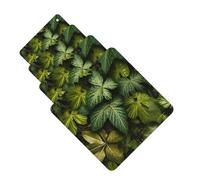 4 Pcs Car Air Fresheners Hanging Fragrance Scented Cards for SUV Green leaves and plants Car Aromatherapy Tablets Auto Interior Mirror Pendant for Bedroom Wardrobe Shoe Cabinet