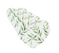 4 Pcs Car Air Fresheners Hanging Fragrance Scented Cards for SUV Green Leaves Car Aromatherapy Tablets Auto Interior Mirror Pendant for Bedroom Wardrobe Shoe Cabinet