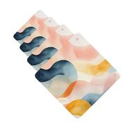 4 Pcs Car Air Fresheners Hanging Fragrance Scented Cards for SUV Layered Watercolor Car Aromatherapy Tablets Auto Interior Mirror Pendant for Bedroom Wardrobe Shoe Cabinet