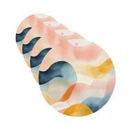 4 Pcs Car Air Fresheners Hanging Fragrance Scented Cards for SUV Layered Watercolor Car Aromatherapy Tablets Auto Interior Mirror Pendant for Bedroom Wardrobe Shoe Cabinet