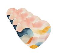4 Pcs Car Air Fresheners Hanging Fragrance Scented Cards for SUV Layered Watercolor Car Aromatherapy Tablets Auto Interior Mirror Pendant for Bedroom Wardrobe Shoe Cabinet