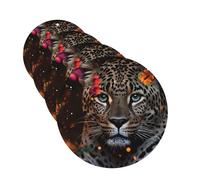 4 Pcs Car Air Fresheners Hanging Fragrance Scented Cards for SUV Leopard and Butterfly Car Aromatherapy Tablets Auto Interior Mirror Pendant for Bedroom Wardrobe Shoe Cabinet