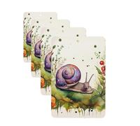 4 Pcs Car Air Fresheners Hanging Fragrance Scented Cards for SUV Lovely snail Car Aromatherapy Tablets Auto Interior Mirror Pendant for Bedroom Wardrobe Shoe Cabinet