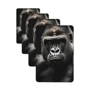4 Pcs Car Air Fresheners Hanging Fragrance Scented Cards for SUV Male Gorilla Car Aromatherapy Tablets Auto Interior Mirror Pendant for Bedroom Wardrobe Shoe Cabinet