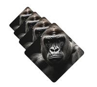 4 Pcs Car Air Fresheners Hanging Fragrance Scented Cards for SUV Male Gorilla Car Aromatherapy Tablets Auto Interior Mirror Pendant for Bedroom Wardrobe Shoe Cabinet