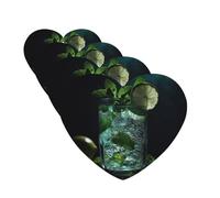 4 Pcs Car Air Fresheners Hanging Fragrance Scented Cards for SUV Mojito Cocktail Car Aromatherapy Tablets Auto Interior Mirror Pendant for Bedroom Wardrobe Shoe Cabinet