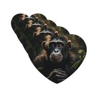 4 Pcs Car Air Fresheners Hanging Fragrance Scented Cards for SUV Monkey in Jungle Car Aromatherapy Tablets Auto Interior Mirror Pendant for Bedroom Wardrobe Shoe Cabinet