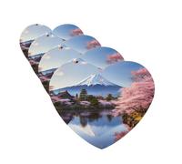 4 Pcs Car Air Fresheners Hanging Fragrance Scented Cards for SUV Mount Fuji Cherry Blossom Trees Car Aromatherapy Tablets Auto Interior Mirror Pendant for Bedroom Wardrobe Shoe Cabinet