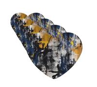 4 Pcs Car Air Fresheners Hanging Fragrance Scented Cards for SUV Navy Blue Color Car Aromatherapy Tablets Auto Interior Mirror Pendant for Bedroom Wardrobe Shoe Cabinet
