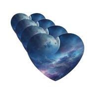 4 Pcs Car Air Fresheners Hanging Fragrance Scented Cards for SUV Nebula and Moon Car Aromatherapy Tablets Auto Interior Mirror Pendant for Bedroom Wardrobe Shoe Cabinet