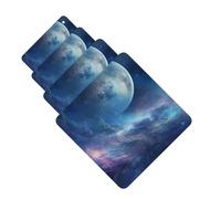 4 Pcs Car Air Fresheners Hanging Fragrance Scented Cards for SUV Nebula and Moon Car Aromatherapy Tablets Auto Interior Mirror Pendant for Bedroom Wardrobe Shoe Cabinet