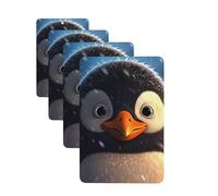 4 Pcs Car Air Fresheners Hanging Fragrance Scented Cards for SUV Penguin in the Snow Car Aromatherapy Tablets Auto Interior Mirror Pendant for Bedroom Wardrobe Shoe Cabinet