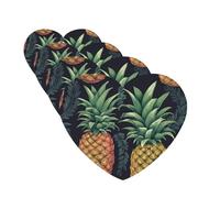 4 Pcs Car Air Fresheners Hanging Fragrance Scented Cards for SUV Pineapple Car Aromatherapy Tablets Auto Interior Mirror Pendant for Bedroom Wardrobe Shoe Cabinet