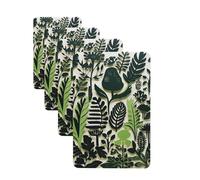 4 Pcs Car Air Fresheners Hanging Fragrance Scented Cards for SUV Plant Jungle Wall Sticker Car Aromatherapy Tablets Auto Interior Mirror Pendant for Bedroom Wardrobe Shoe Cabinet
