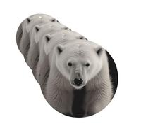4 Pcs Car Air Fresheners Hanging Fragrance Scented Cards for SUV Polar Bear Car Aromatherapy Tablets Auto Interior Mirror Pendant for Bedroom Wardrobe Shoe Cabinet