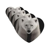 4 Pcs Car Air Fresheners Hanging Fragrance Scented Cards for SUV Polar Bear Car Aromatherapy Tablets Auto Interior Mirror Pendant for Bedroom Wardrobe Shoe Cabinet