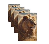 4 Pcs Car Air Fresheners Hanging Fragrance Scented Cards for SUV Prairie lion Car Aromatherapy Tablets Auto Interior Mirror Pendant for Bedroom Wardrobe Shoe Cabinet
