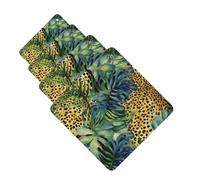 4 Pcs Car Air Fresheners Hanging Fragrance Scented Cards for SUV Print Animal Leopard Car Aromatherapy Tablets Auto Interior Mirror Pendant for Bedroom Wardrobe Shoe Cabinet