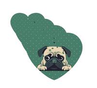 4 Pcs Car Air Fresheners Hanging Fragrance Scented Cards for SUV Pug Green Polka Dot Car Aromatherapy Tablets Auto Interior Mirror Pendant for Bedroom Wardrobe Shoe Cabinet
