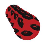 4 Pcs Car Air Fresheners Hanging Fragrance Scented Cards for SUV Red and black lips Car Aromatherapy Tablets Auto Interior Mirror Pendant for Bedroom Wardrobe Shoe Cabinet