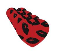 4 Pcs Car Air Fresheners Hanging Fragrance Scented Cards for SUV Red and black lips Car Aromatherapy Tablets Auto Interior Mirror Pendant for Bedroom Wardrobe Shoe Cabinet