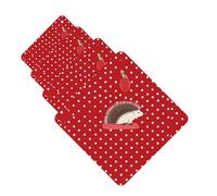 4 Pcs Car Air Fresheners Hanging Fragrance Scented Cards for SUV Red polka dot hedgehog Car Aromatherapy Tablets Auto Interior Mirror Pendant for Bedroom Wardrobe Shoe Cabinet