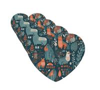 4 Pcs Car Air Fresheners Hanging Fragrance Scented Cards for SUV Scandinavian Animals Car Aromatherapy Tablets Auto Interior Mirror Pendant for Bedroom Wardrobe Shoe Cabinet