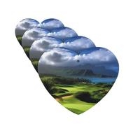 4 Pcs Car Air Fresheners Hanging Fragrance Scented Cards for SUV Scenic Hawaii Golf Tropical Car Aromatherapy Tablets Auto Interior Mirror Pendant for Bedroom Wardrobe Shoe Cabinet