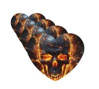4 Pcs Car Air Fresheners Hanging Fragrance Scented Cards for SUV Shattering of skull Car Aromatherapy Tablets Auto Interior Mirror Pendant for Bedroom Wardrobe Shoe Cabinet
