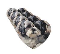 4 Pcs Car Air Fresheners Hanging Fragrance Scented Cards for SUV Shih Tzu Car Aromatherapy Tablets Auto Interior Mirror Pendant for Bedroom Wardrobe Shoe Cabinet