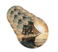 4 Pcs Car Air Fresheners Hanging Fragrance Scented Cards for SUV Ship Sailing Alone Car Aromatherapy Tablets Auto Interior Mirror Pendant for Bedroom Wardrobe Shoe Cabinet
