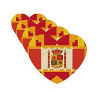 4 Pcs Car Air Fresheners Hanging Fragrance Scented Cards for SUV Spanish flag pattern Car Aromatherapy Tablets Auto Interior Mirror Pendant for Bedroom Wardrobe Shoe Cabinet
