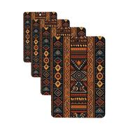 4 Pcs Car Air Fresheners Hanging Fragrance Scented Cards for SUV Traditional african design pattern Car Aromatherapy Tablets Auto Interior Mirror Pendant for Bedroom Wardrobe Shoe Cabinet