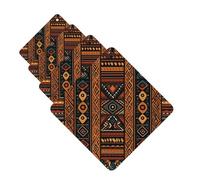 4 Pcs Car Air Fresheners Hanging Fragrance Scented Cards for SUV Traditional african design pattern Car Aromatherapy Tablets Auto Interior Mirror Pendant for Bedroom Wardrobe Shoe Cabinet