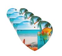 4 Pcs Car Air Fresheners Hanging Fragrance Scented Cards for SUV Tropical Cocktail with Starfish Car Aromatherapy Tablets Auto Interior Mirror Pendant for Bedroom Wardrobe Shoe Cabinet