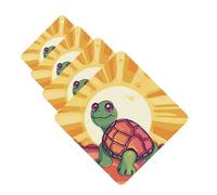 4 Pcs Car Air Fresheners Hanging Fragrance Scented Cards for SUV Turtle in the sun Car Aromatherapy Tablets Auto Interior Mirror Pendant for Bedroom Wardrobe Shoe Cabinet