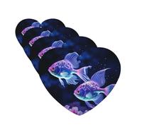 4 Pcs Car Air Fresheners Hanging Fragrance Scented Cards for SUV Two Blue Fish Car Aromatherapy Tablets Auto Interior Mirror Pendant for Bedroom Wardrobe Shoe Cabinet