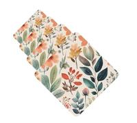 4 Pcs Car Air Fresheners Hanging Fragrance Scented Cards for SUV Watercolor Flowers Car Aromatherapy Tablets Auto Interior Mirror Pendant for Bedroom Wardrobe Shoe Cabinet