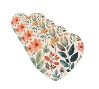 4 Pcs Car Air Fresheners Hanging Fragrance Scented Cards for SUV Watercolor Flowers Car Aromatherapy Tablets Auto Interior Mirror Pendant for Bedroom Wardrobe Shoe Cabinet