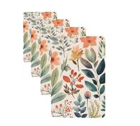 4 Pcs Car Air Fresheners Hanging Fragrance Scented Cards for SUV Watercolor Flowers Car Aromatherapy Tablets Auto Interior Mirror Pendant for Bedroom Wardrobe Shoe Cabinet