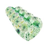 4 Pcs Car Air Fresheners Hanging Fragrance Scented Cards for SUV Watercolor Green Flowers Car Aromatherapy Tablets Auto Interior Mirror Pendant for Bedroom Wardrobe Shoe Cabinet